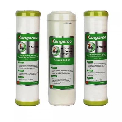 Bộ Lọi Lọc Nước Kangaroo 1, 2, 3 Lọc Cặn, Tinh Lọc Chất, Lọc Chất Động Hữu Cơ Hàng Chính Hãng